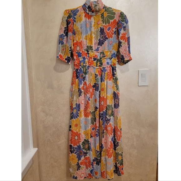 FARM RIO SUNNY DAISIES SAND DRESS - Picture 4 of 8